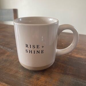 Rise + Shine Ceramic Mug - Cream